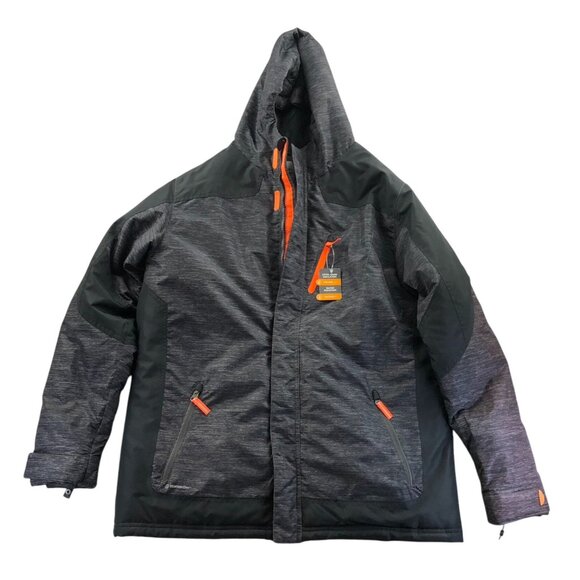 Champion Mens Jacket Size XL Gray Venture Dry Hooded Insulated Outdoors Full Zip - Picture 1 of 16